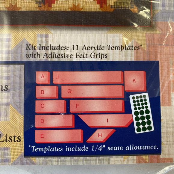 Omnigrid Log Cabin Rotary Cutting Templates Sharlene Jorgenson UNOPENED - Picture 4 of 5